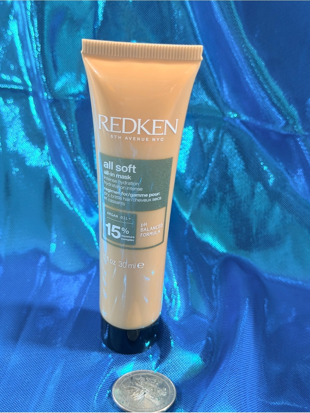 🍄6/$26 Redken all soft argan oil hair mask travel NWT